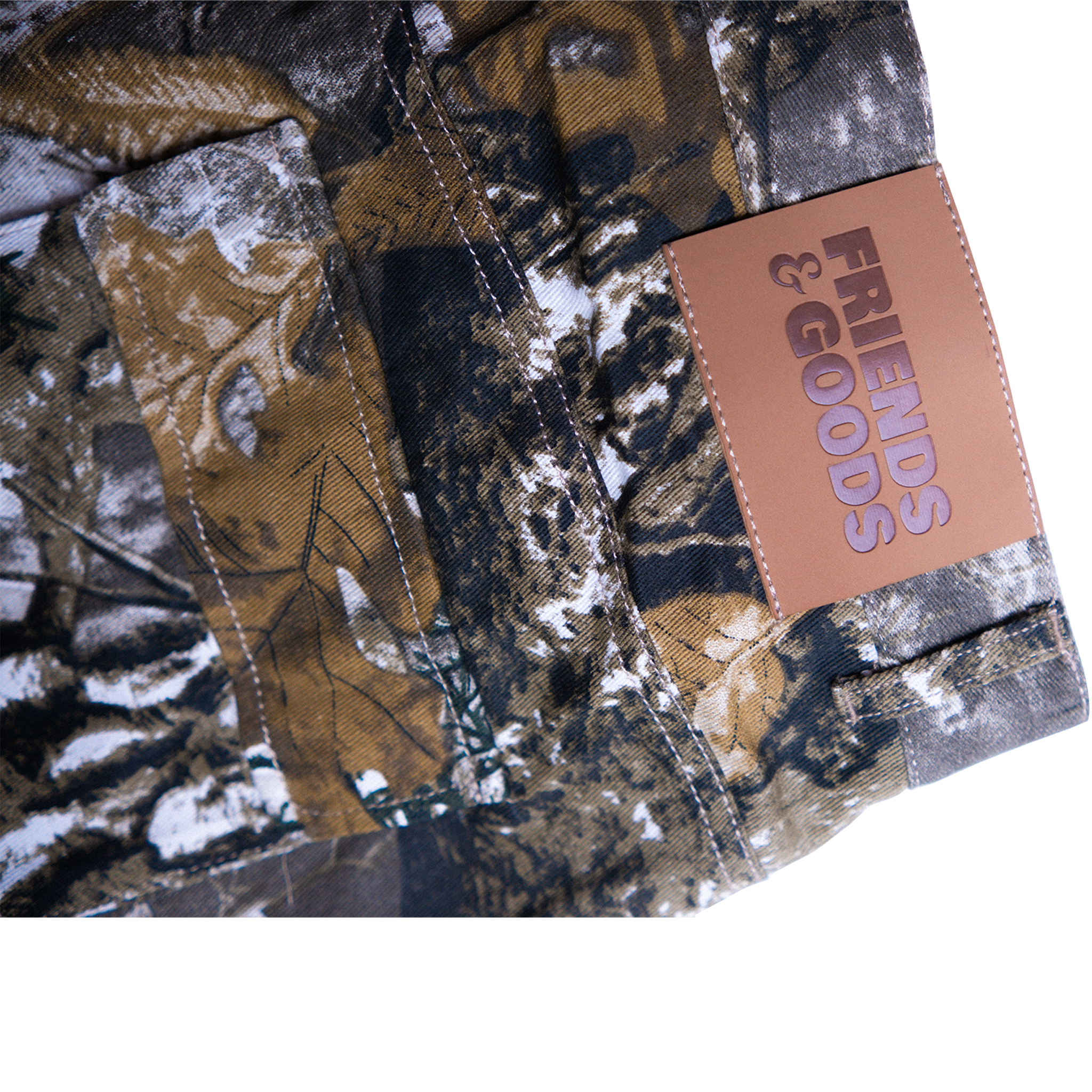 EMBROIDERED BIRD CARGO JORTS