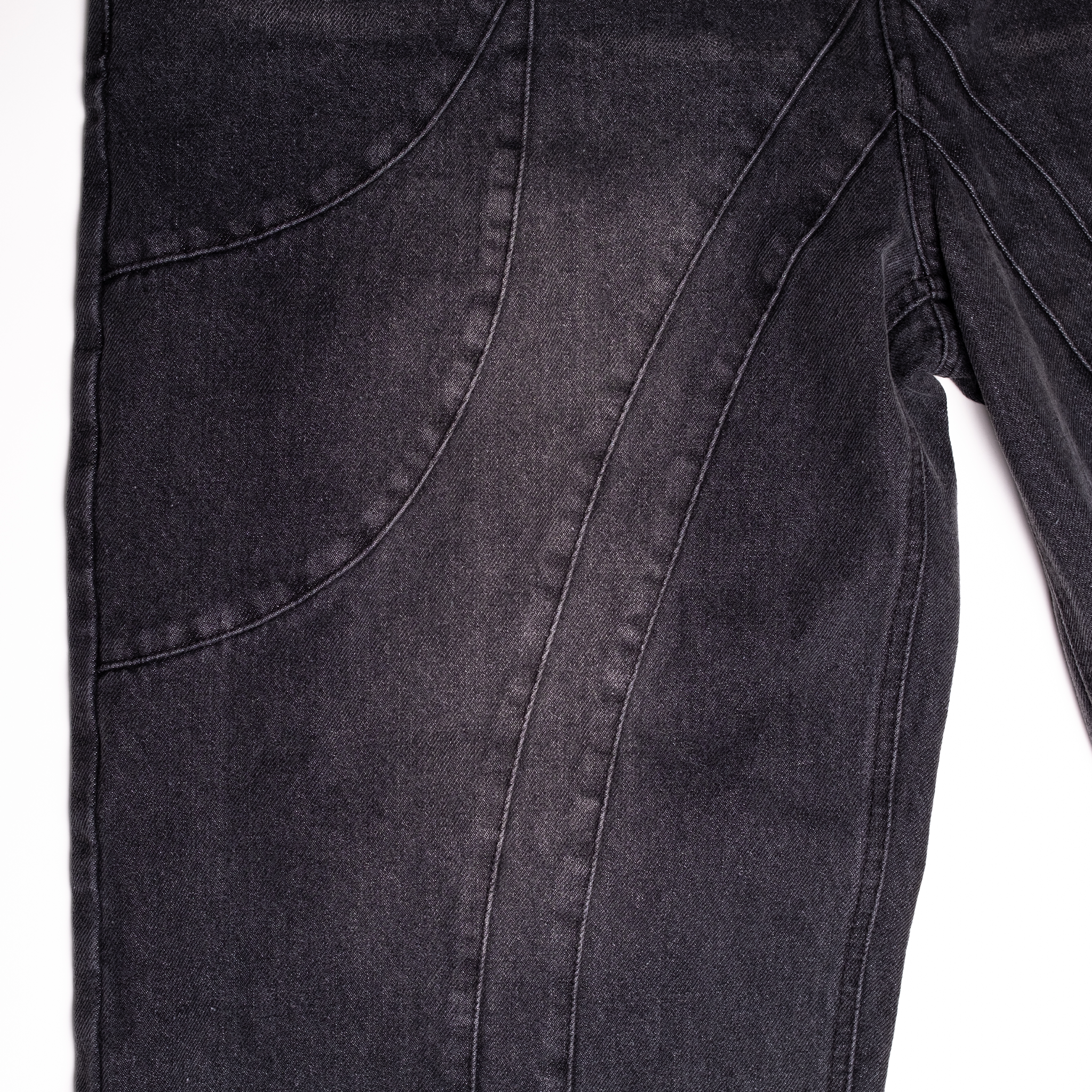 EMBROIDERED BIRD DENIM PANTS