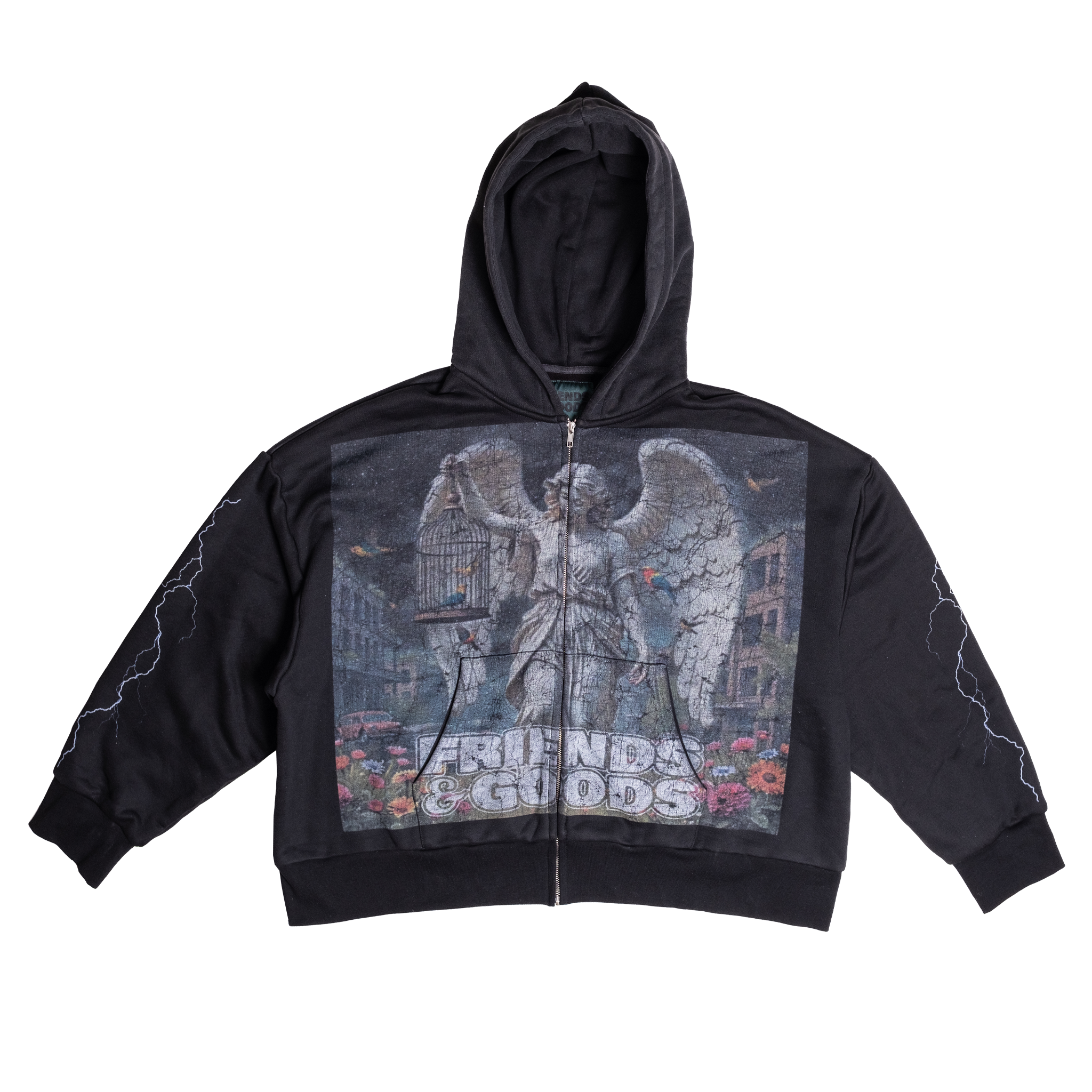 STATUE CROPPED HOODY